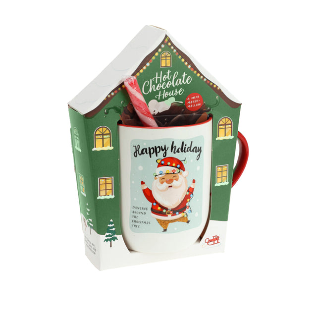 Santa House With Mug Set - Green