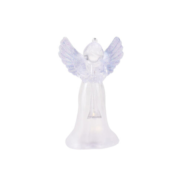 Led Angel With Blue Wings & Trumpet