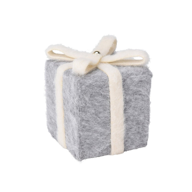 Giftbox Polyfoam And Polyester 12X12X13Cm, Felt Finish, Grey