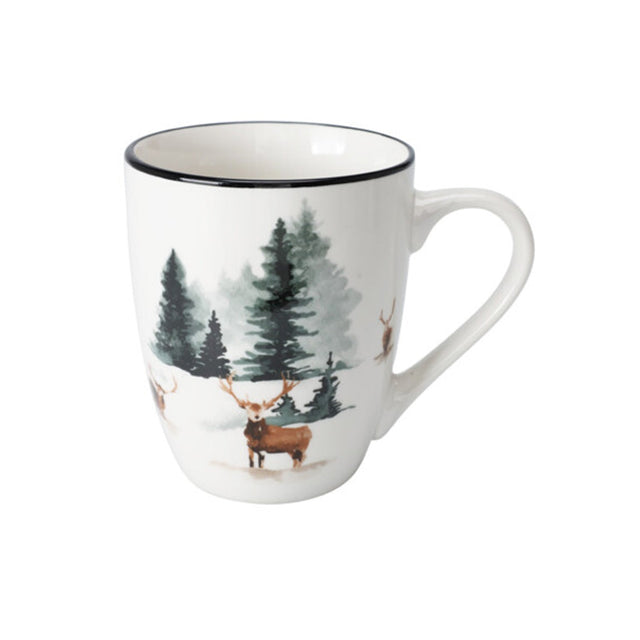 Mug Porcelain, 320Ml 8.5x10cm, Reindeer