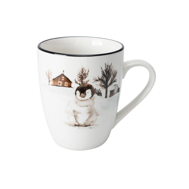 Mug Porcelain, 320Ml 8.5Xh10Cm, Penguin