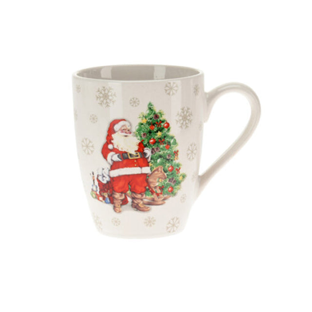 Mug Porcelain 340Ml - Santa With Tree