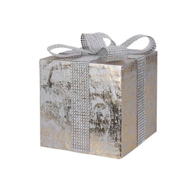 Gift Box, Polyfoam 18X18X23Cm, Silver