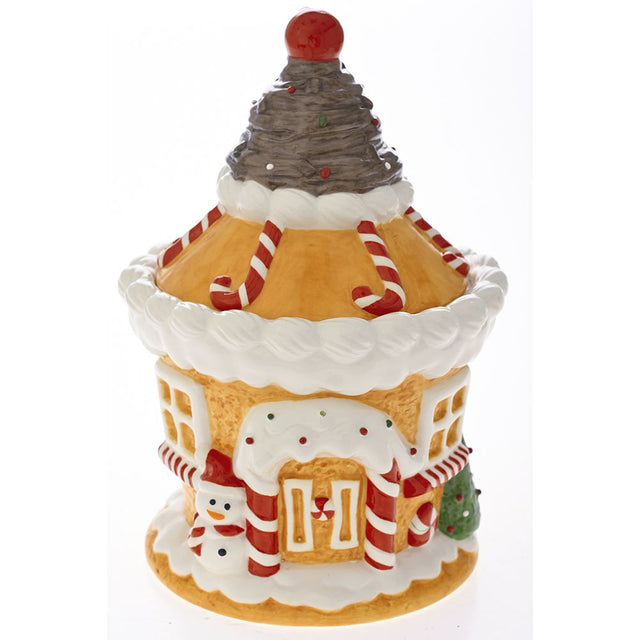 Gingerbread Ceramic Cookie Jar 18X27Cm