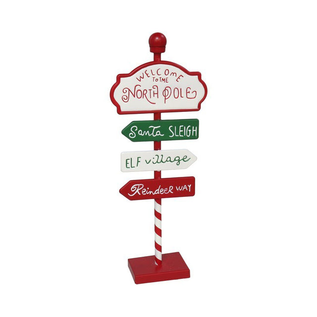 Sign 4 Directions Xmas 14X6.5X35.5Cm