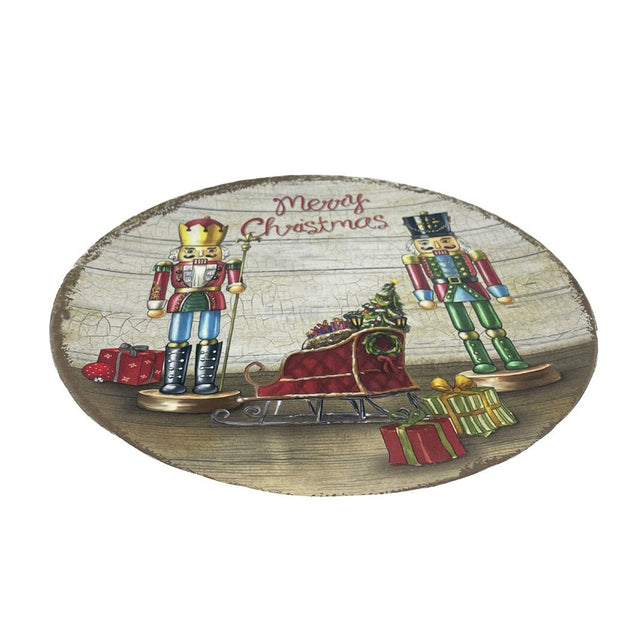 Charger Dish Christmas Soldiers 33Cm