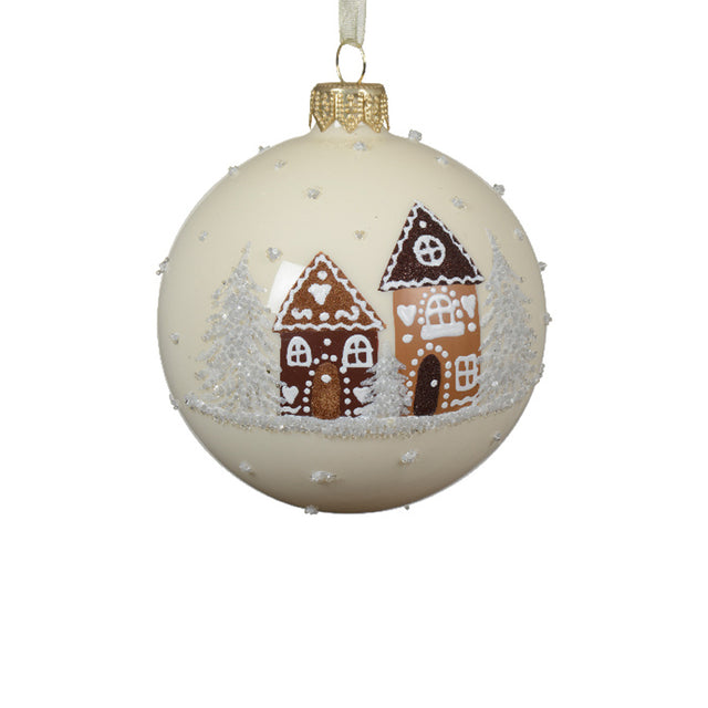 White Bauble Christmas Tree (Glass) 8cm