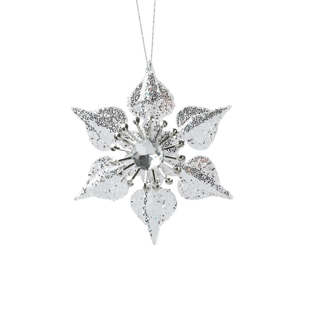 Plastic Flower Ornament 9Cm - Sharp Edges