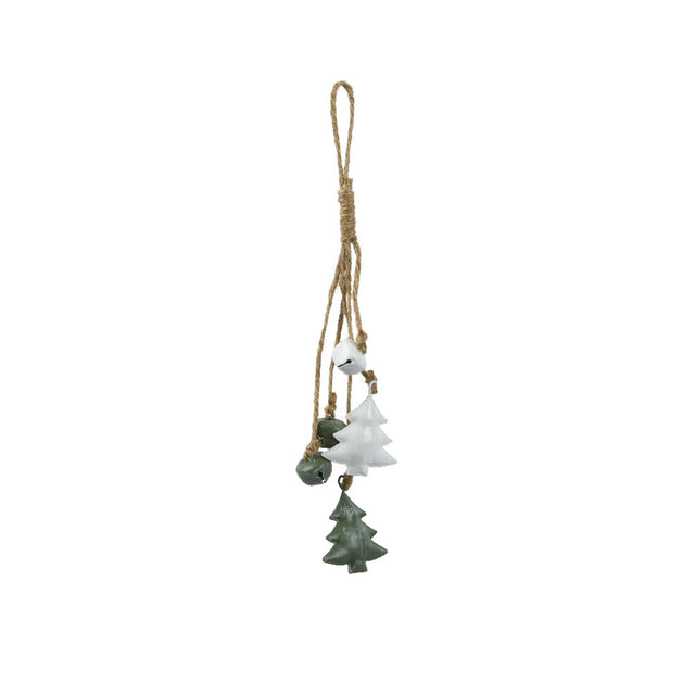 Hanging Bundle Green & White 1.2X4.5X27cm - Tree