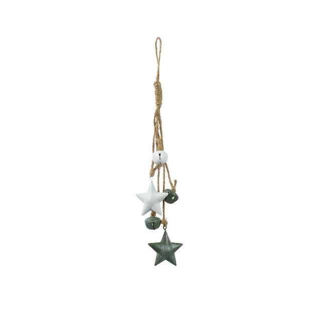 Hanging Bundle Green & White 1.2X4.5X27cm - Star