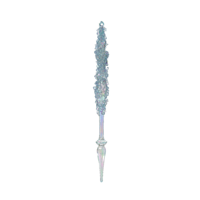 Icicle With Blue Ice Beads 2X20X31Cm - Pearl
