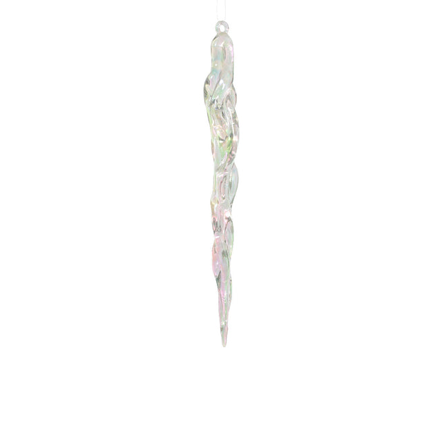 Icicle Plastic 1.9X1.4X28.5Cm - Pearl Finish