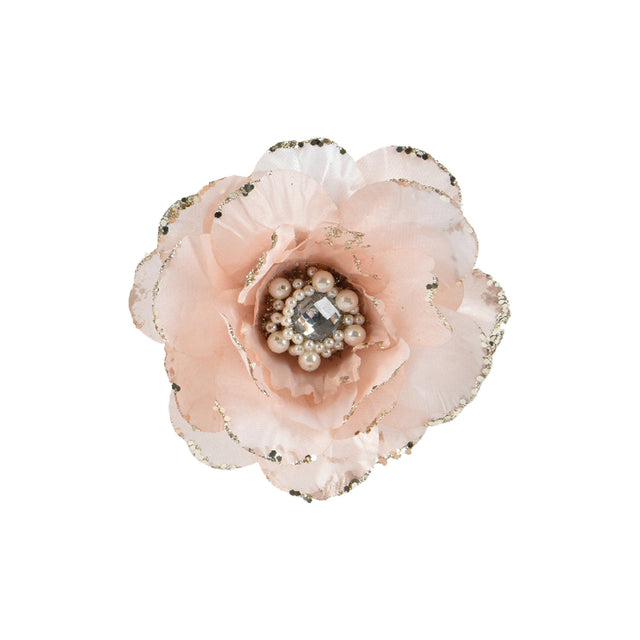 Rose On Clip 16X16X16Cm - L/Pink