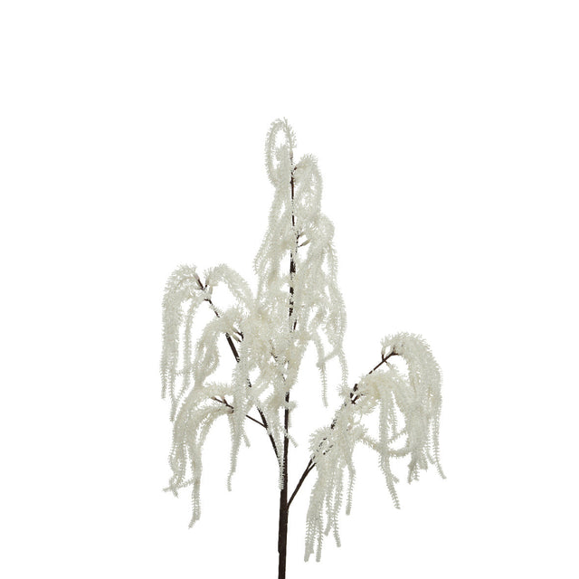 Spray With Fern Leaves 30X15X85Cm - White