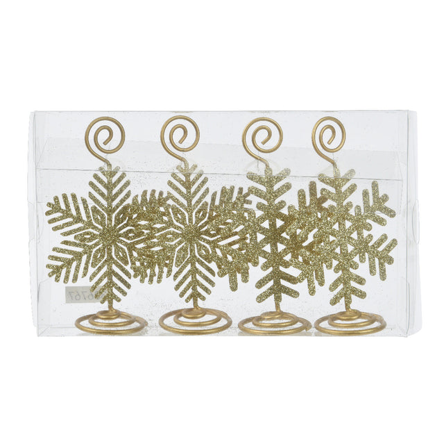 Snowflake Card Holder 4X8X13Cm