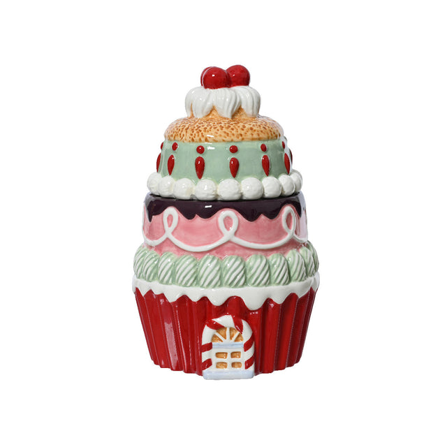 Cookie Jar 13X13X20Cm Cupcake