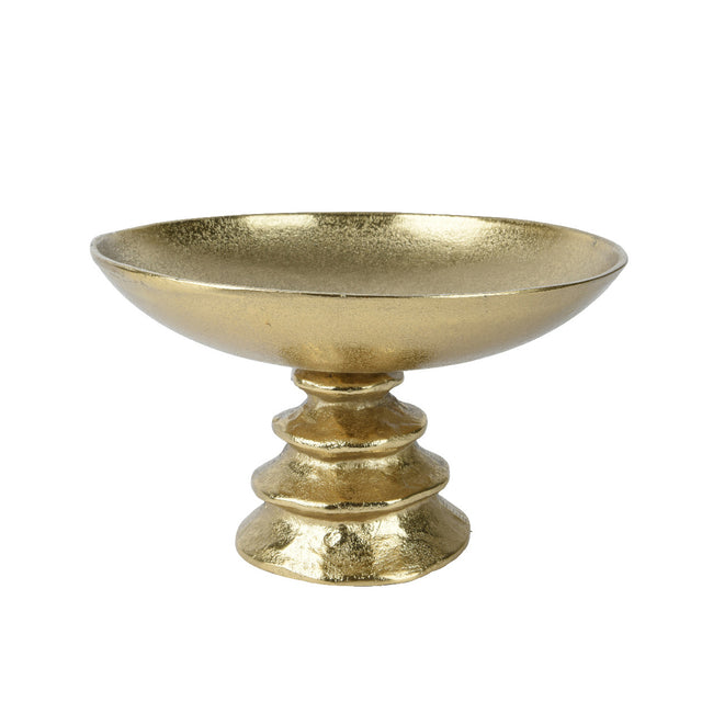 Aluminium Bowl On Stand 28X28X17.75Cm