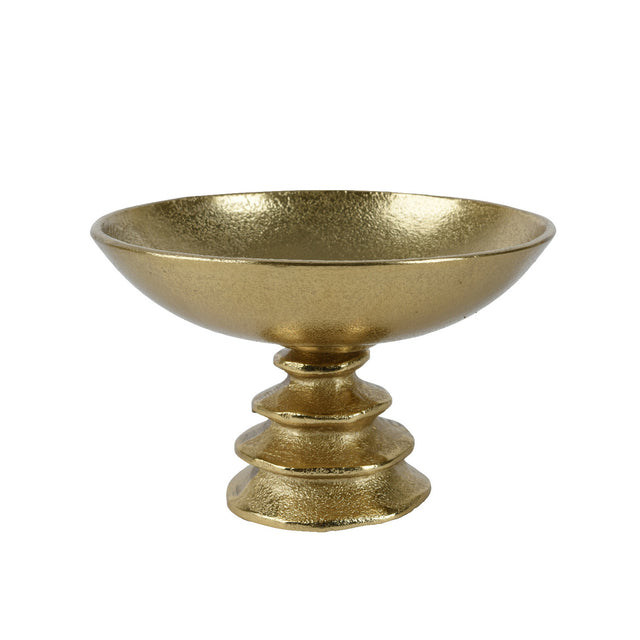 Aluminium Bowl On Stand 22.75X22.75X15.25Cm