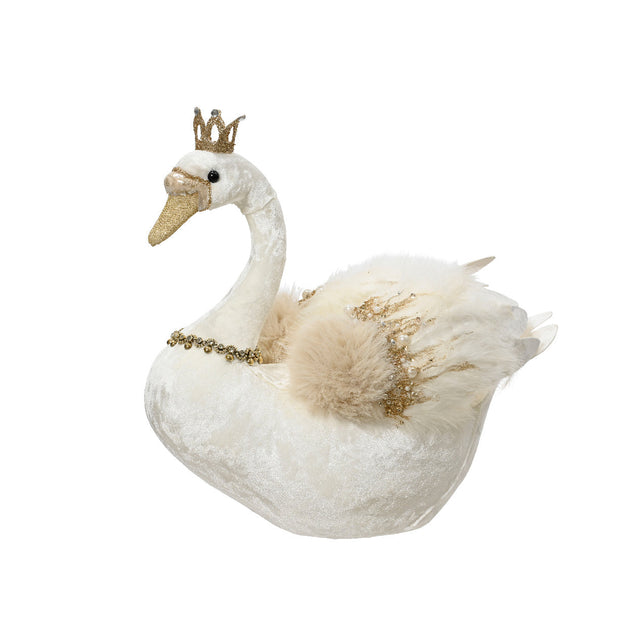 Velvet Swan 36X22X36Cm
