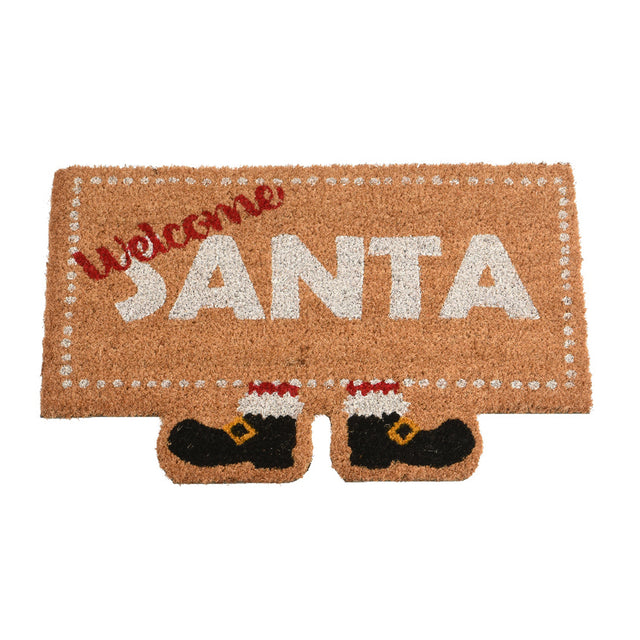 "Welcome Santa" Doormat