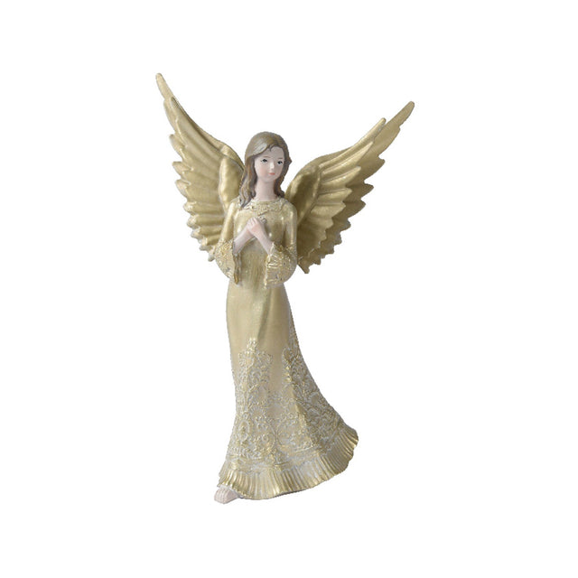Angel With Hands Crossed 15.5X10.5X30Cm