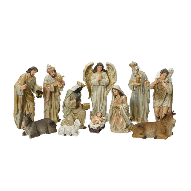 Polyresin Nativity Set - 11Psc 8.2X6X20Cm