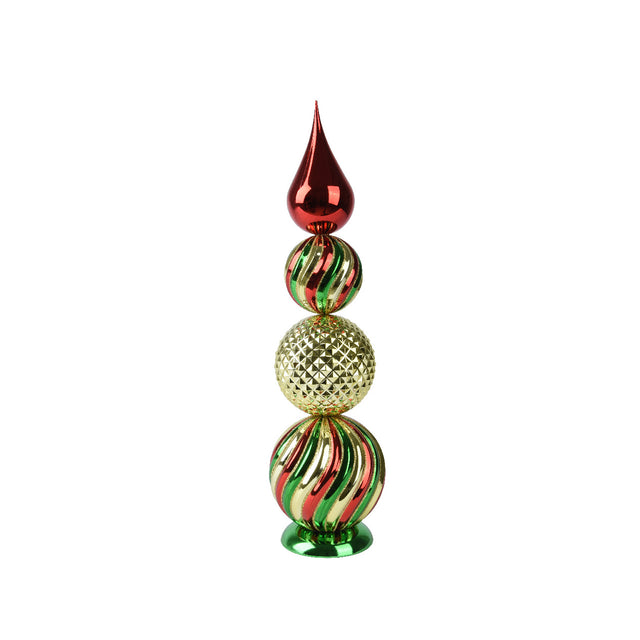 Polystyerne Ornament 15X52Cm - Gold,Green & Red