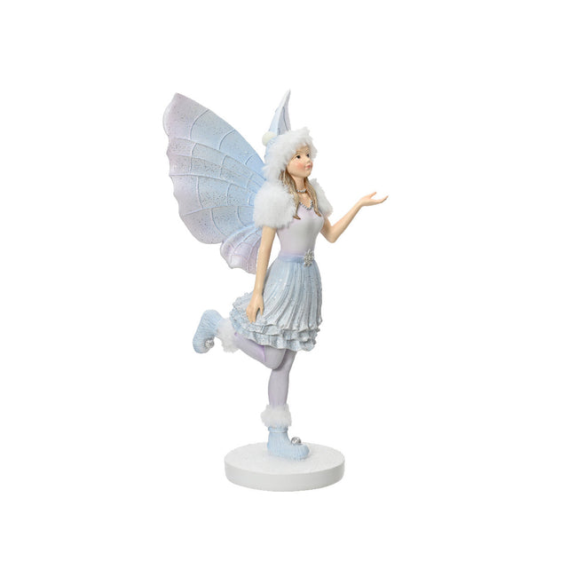 Polyresin Fairy With Leg Up 19X16X35Cm