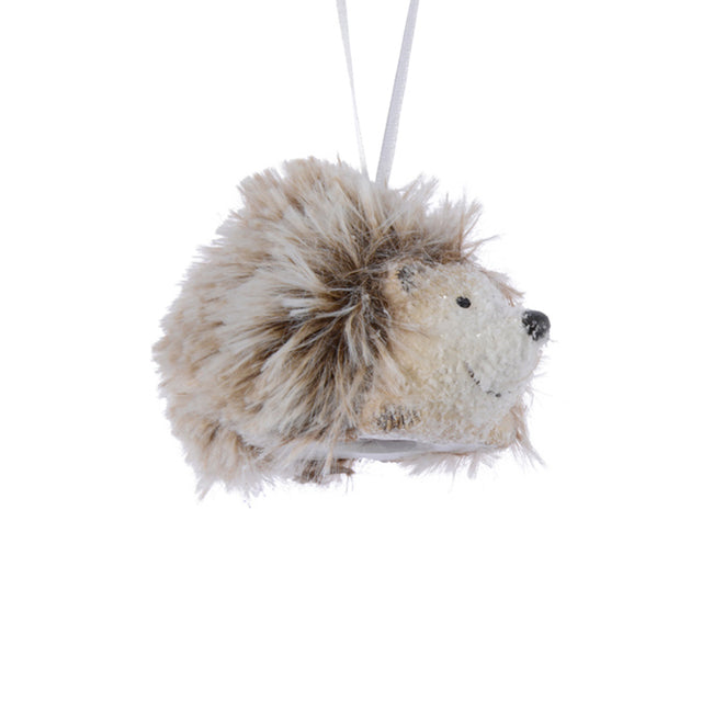 Hedgehog With Faux Fur 7X5X5Cm