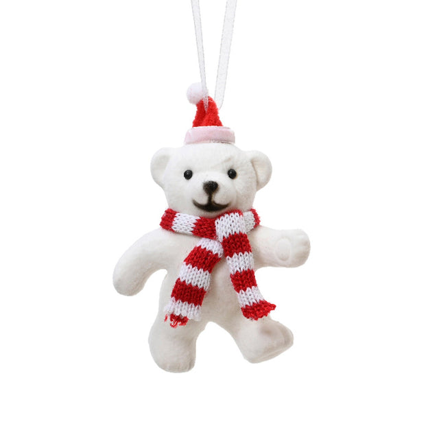 Plastic Bear With Scarf 9X5X9.5Cm - Walking