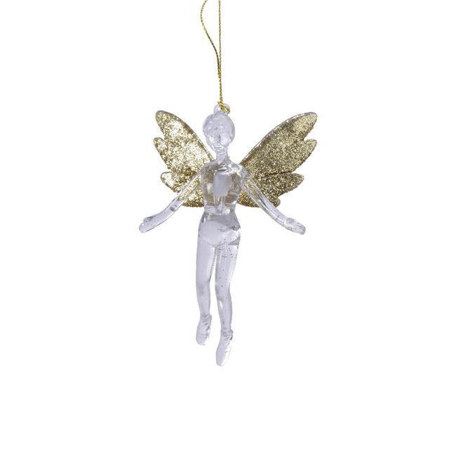 Plastic Fairy With Wings 3X14X14Cm
