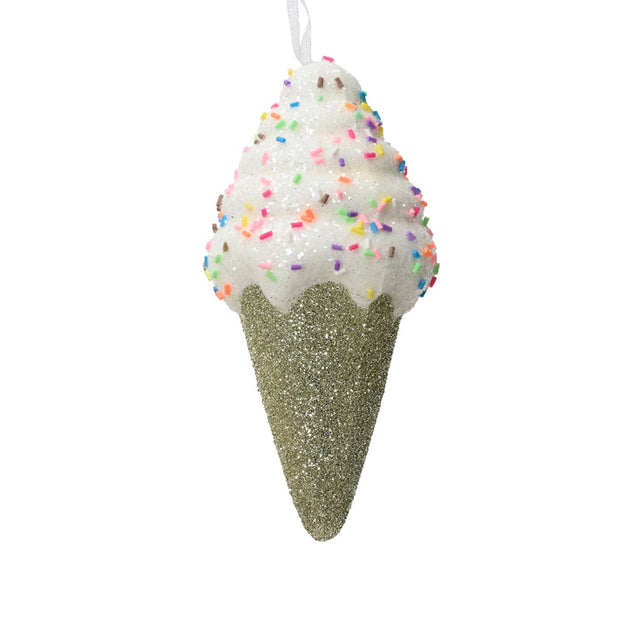 Foam Ice Cream Cone 8X7X7X15Cm - Green