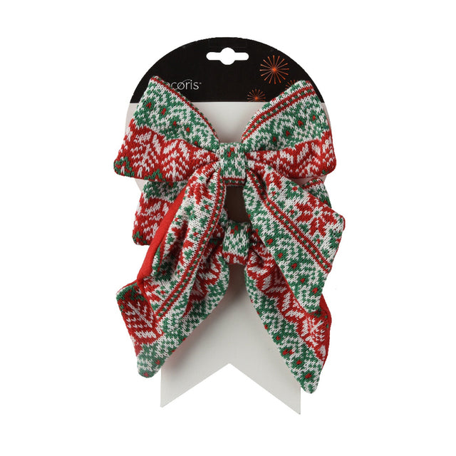 Polyester Bow Set Of 2 16X16X2Cm - Green