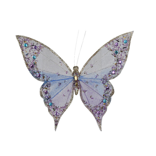 Polyester Butterfly 26X23X1Cm - Purple