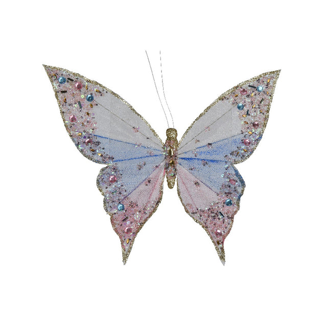 Polyester Butterfly 26X23X1Cm - Pink