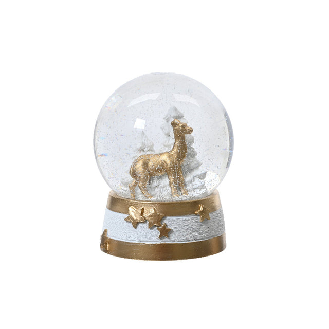 Polyresin Snowglobe 8X10.2Cm - Reindeer