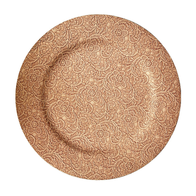 Plate Leather Look Soft Pink 33cm