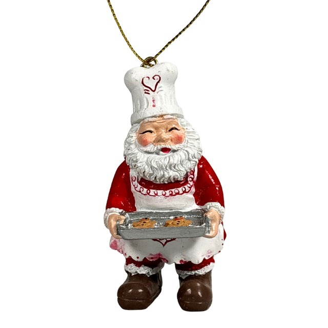 Santa With Tray 5.3X4.5X9Cm