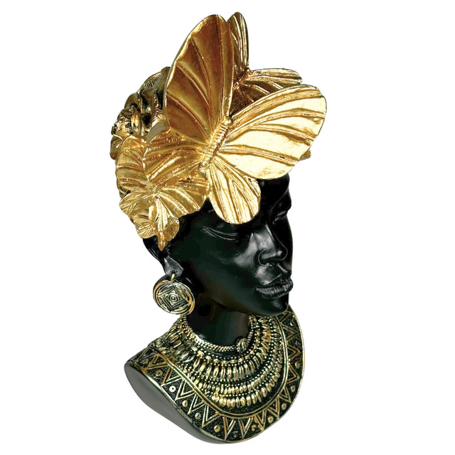 Lady With Butterfly 13x13x28cm