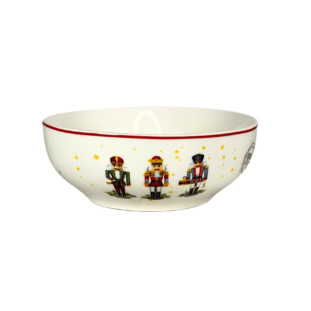 Bowl Porcelein With Nutcrackers 15.3cm