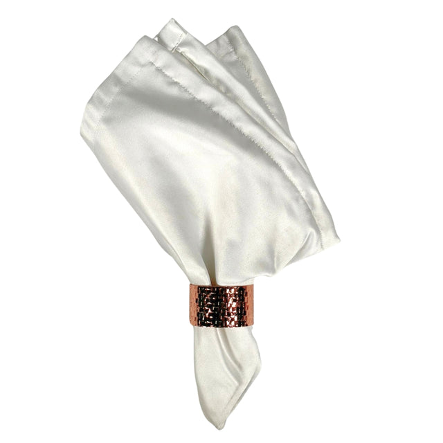 Napkin Rings x4 Rose Gold