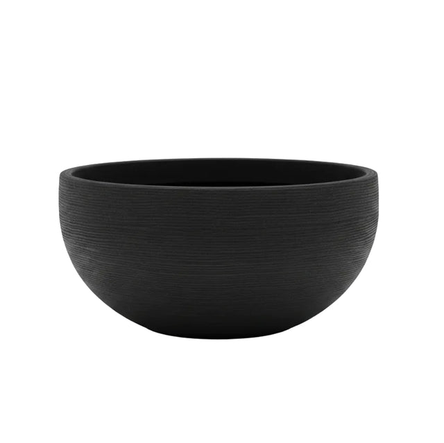 Flowerpot ribbed 60x27cm - Anthracite