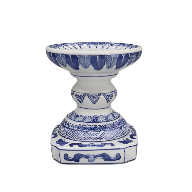 Ceramic candle stand 14x12cm