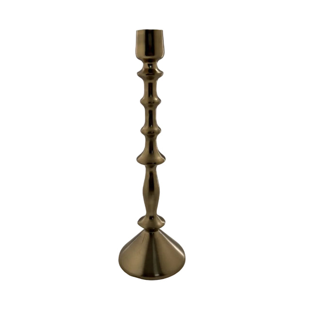 Candle Holder 25cm Gold