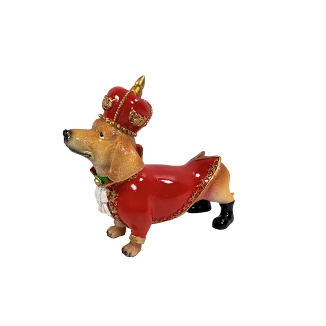 Royal Christmas Dog 22x10x19cm