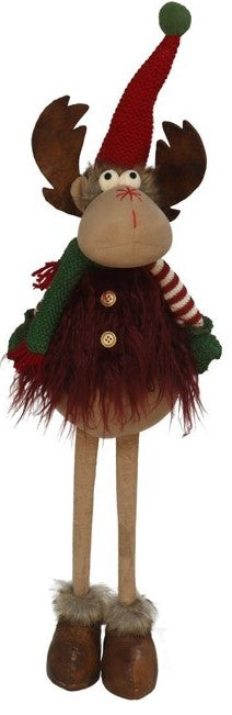 Standing Reindeer, 22X15X46Cm - 75Cm, Red