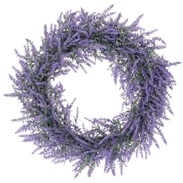 Artificial Lavender wreath 47cm