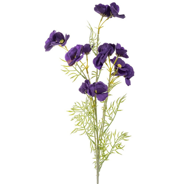 Artificial purple anemone stem 78cm