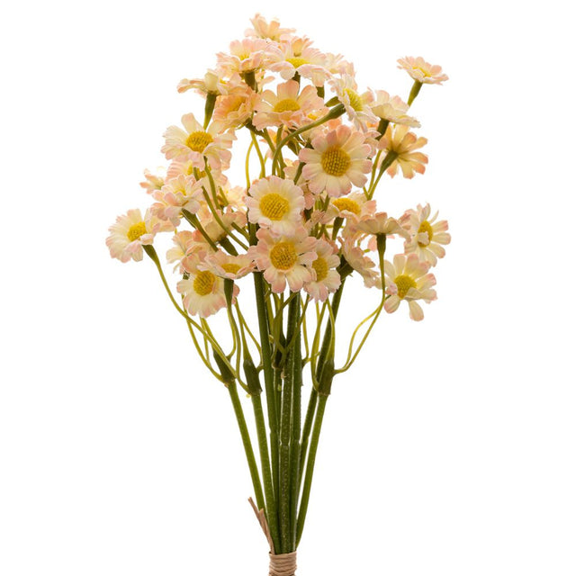 Artificial light pink daisy bouquet