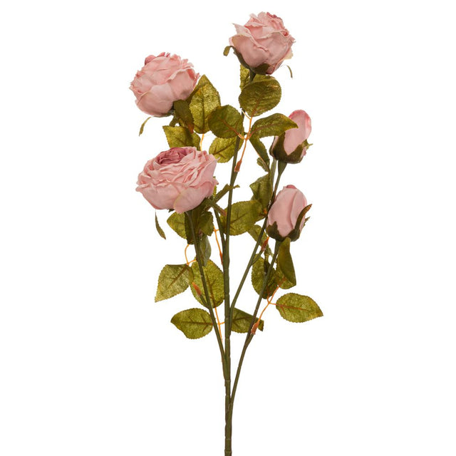 Artificial light pink rose stem
